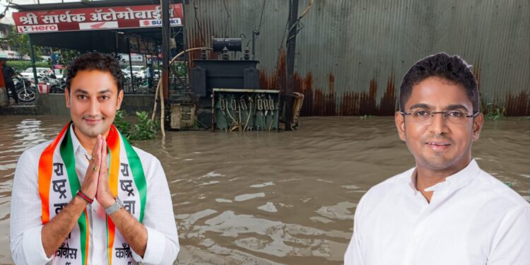 आमदारांच्या टक्केवारीमुळेच दर्जाहीन कामे; जालना रोड गेला पाण्याखाली डॉ.योगेश क्षीरसागर