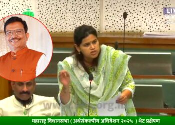 नमिता मुंदडा यांना विधानसभेचा राग म्हणून डॉ थोरात यांना टार्गेट केले.